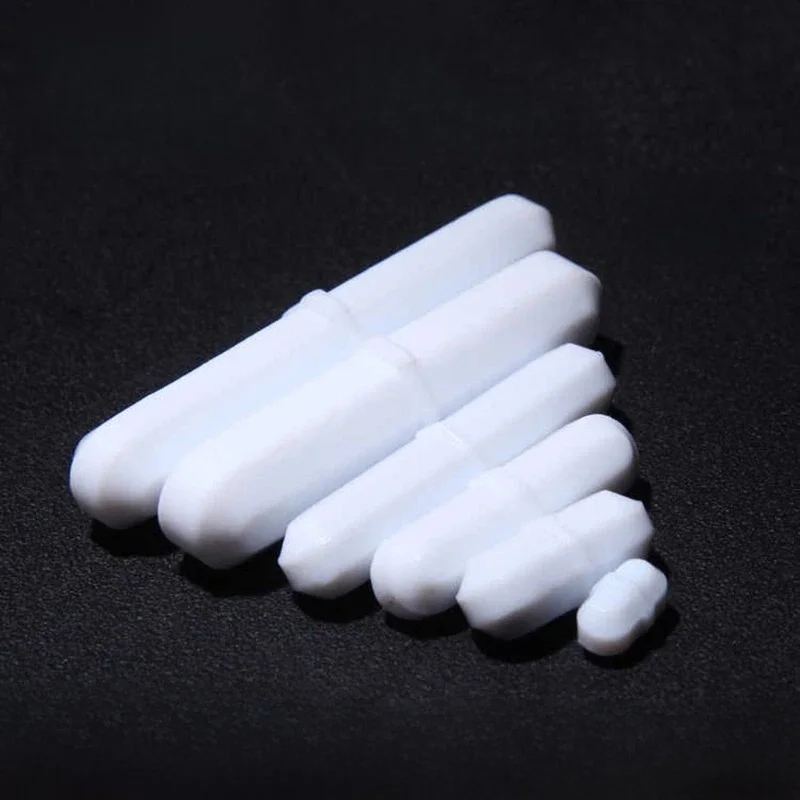 Barre d'agitateur magnétique de type B, arrête de centre commercial, sans bavures, expérience de laboratoire, longueur 5-100mm, 1-50 pièces, diamètre 3-16mm