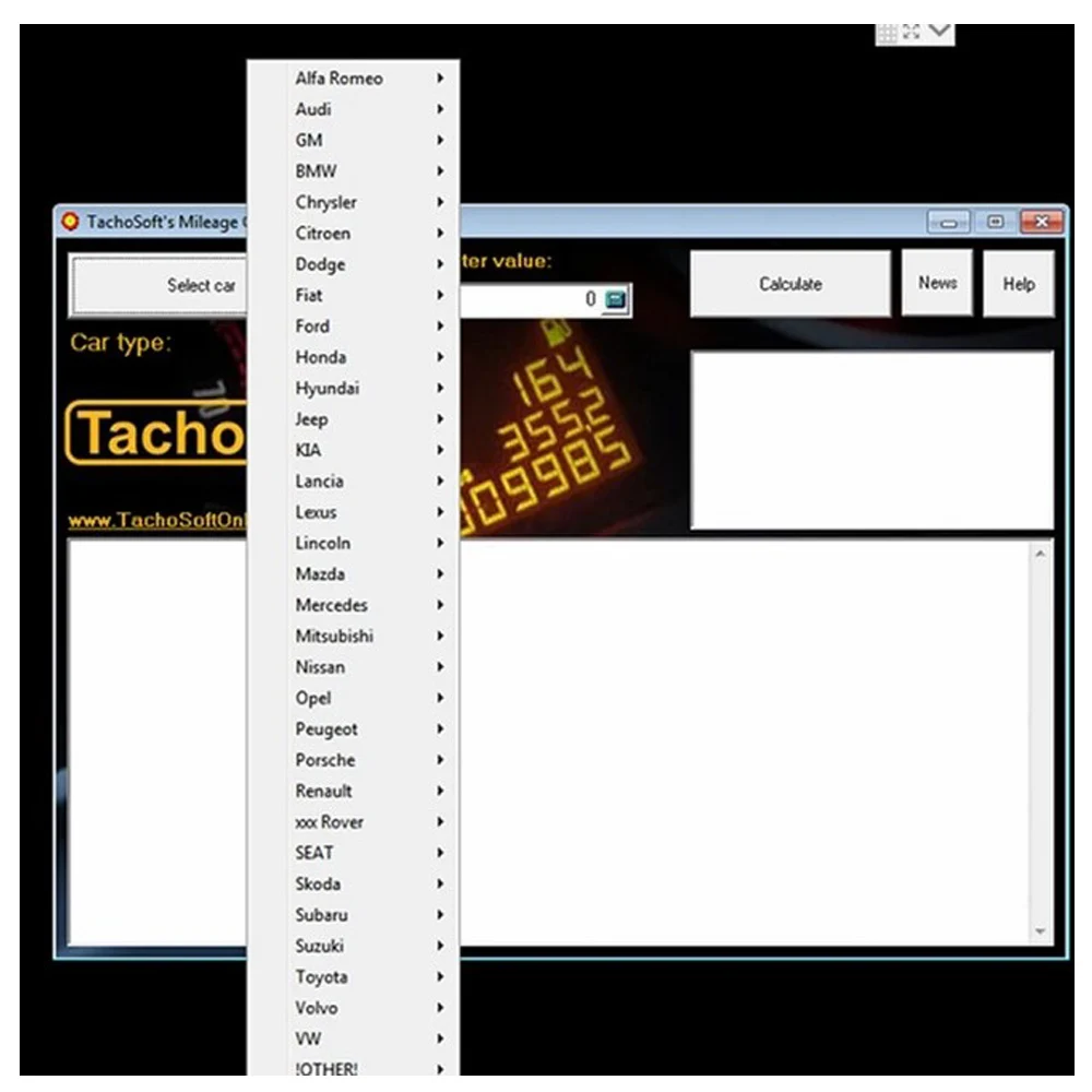 Kalkulator przebiegu samochodu TachoSoft 23.1 narzędzie diagnostyczne TachoSoft kalkulator automatyczny cyfrowy licznik kilometrów licznik przebiegu