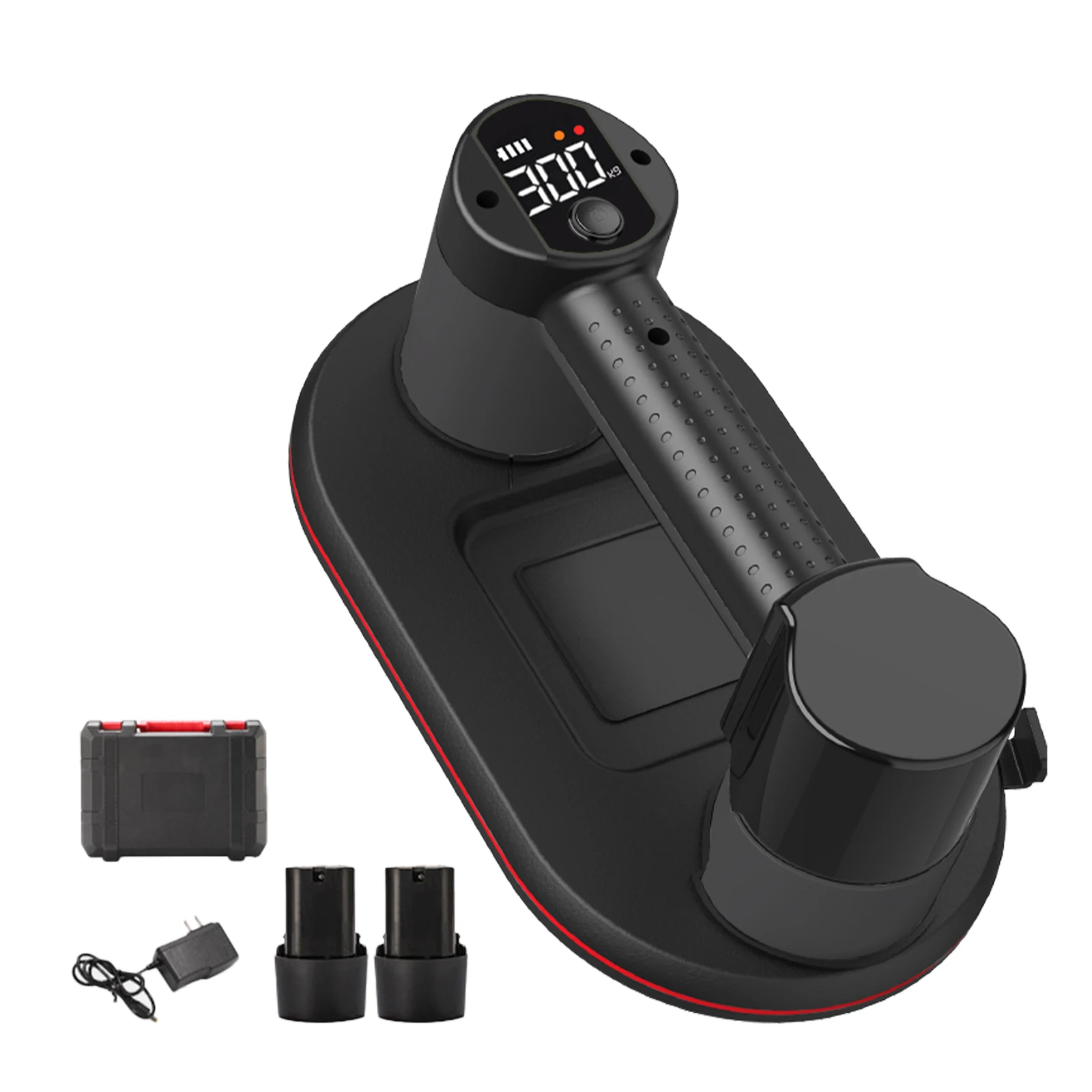 1/2PCS Industriële kwaliteit vacuüm elektrische zuignaplifter 300KG laadvermogen voor graniettegels glas met digitaal display Heavy Duty 3600mAh batterij