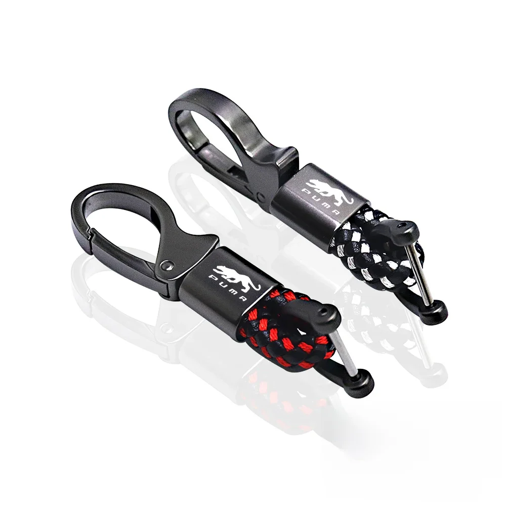 Porte-clés en cuir microfibre pour voiture ford puma st stline, accessoires de chaîne de bonne qualité