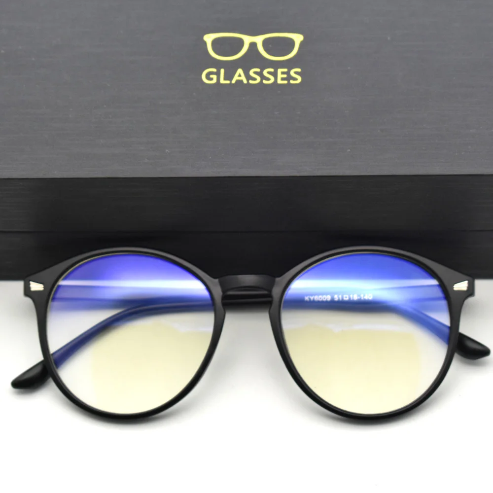 New 2026 Unisex Blue Light Blocking Computer Glasses Women Vintage Round Frame Gaming Glasses Men Anti Eyestrain Eyewear UV400