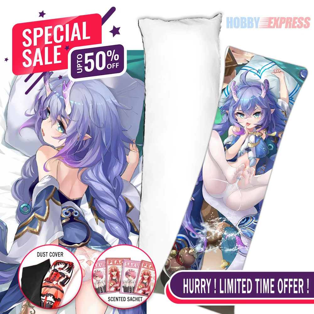 Hobby Express Anime Dakimakura Japanese Otaku Waifu Life Size Doublesided Hugging Body Pillow Cover Bailu Honkai Star Rail 23558