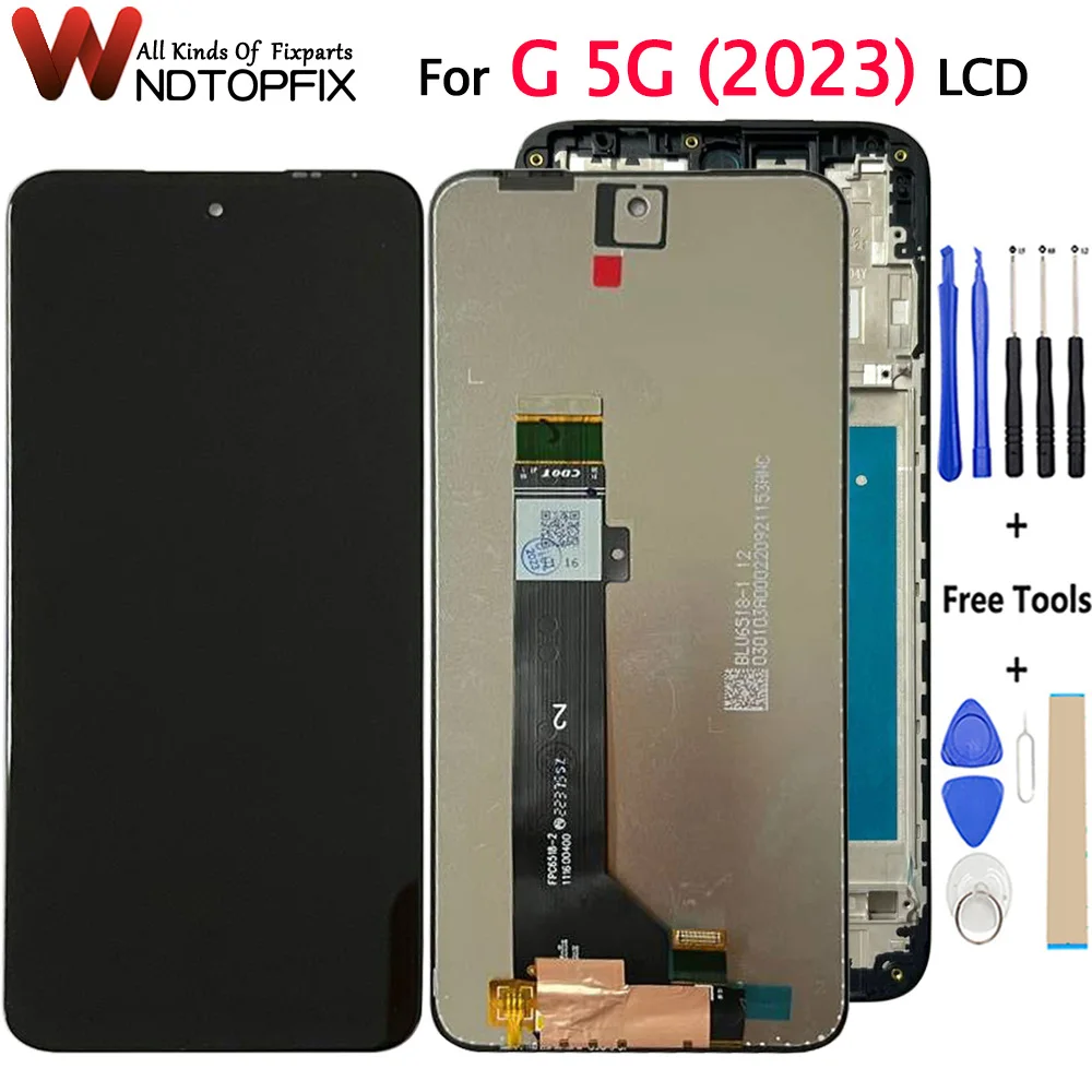 

6,5 "для Motorola Moto G 5G 2023, ЖК-дисплей, сенсорный экран, панель дигитайзера в сборе, запасные части для Moto G 2023, ЖК-экран