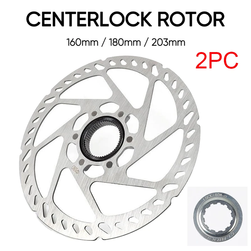 Bicycle Centerlock Rotor 160mm 180mm 203mm Road Mountain Bike Center Lock Rotor Hydraulic Centerlock Disc Brake Rotor Bike Part