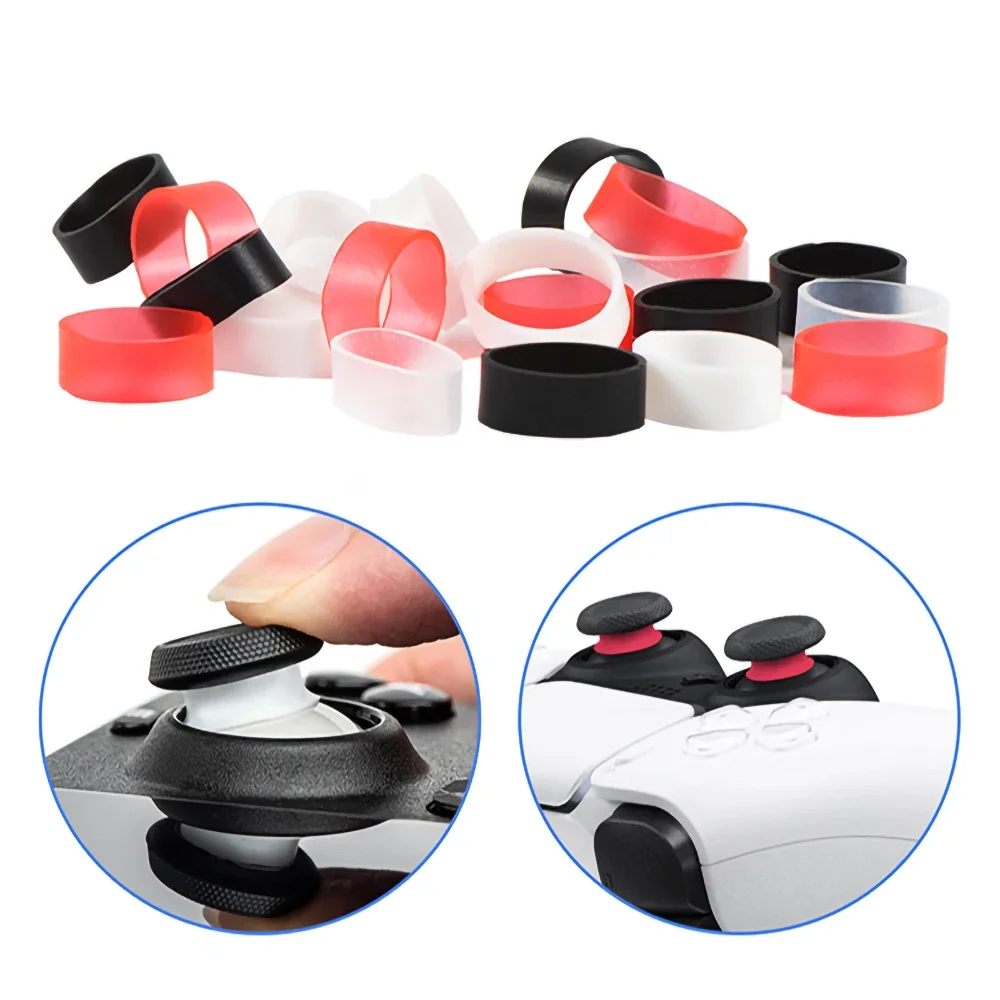 Étui de protection à bascule pour manette de jeu Xbox/ROG ALLY/Steamdeck/PS5/Switch, anneau en Silicone, manchon de Joystick portable