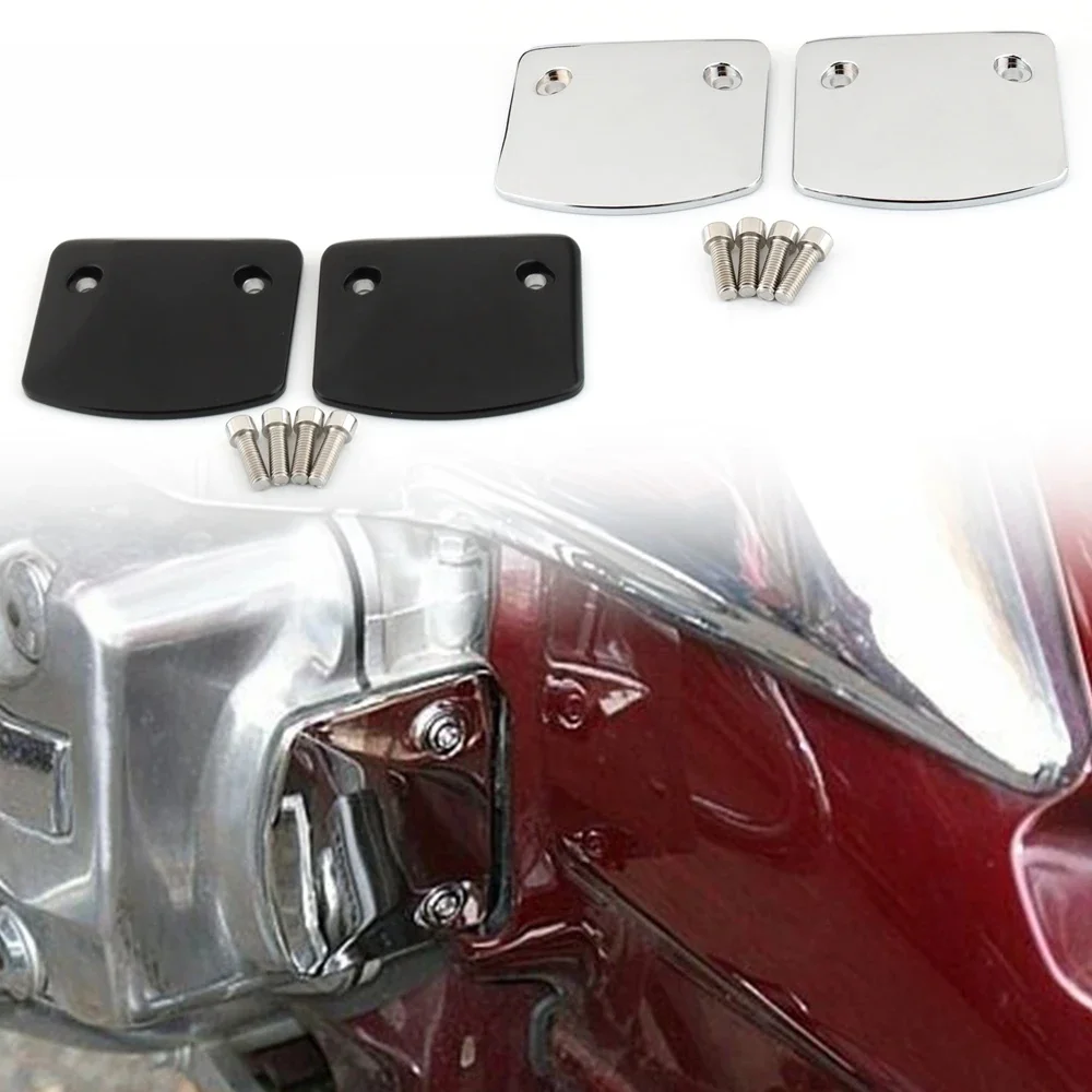 DLA Honda Goldwing GL1500 - chromowane/czarne osłony końcówek silnika/głowicy/kamery lewy prawy (PAIR) — zdjęcie 2