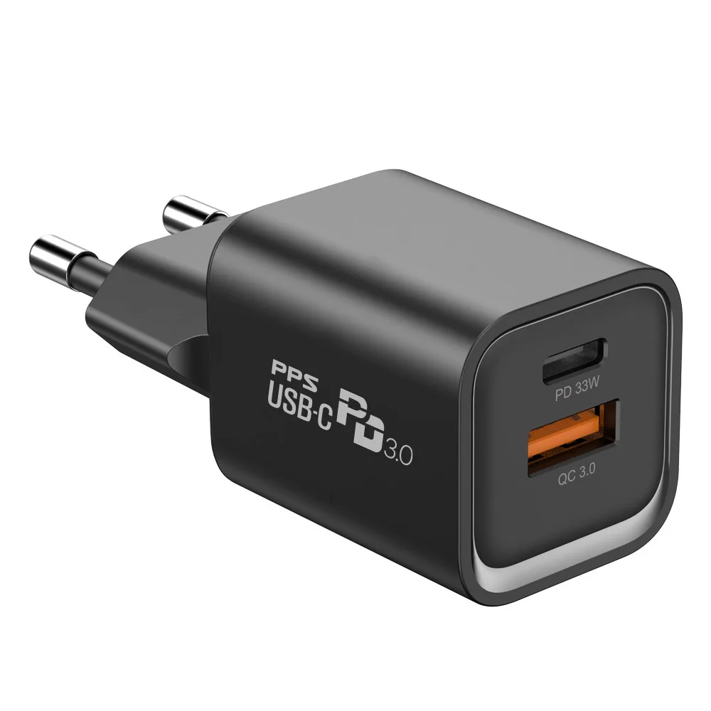 PPS33W USB PD C Type GAN for iPhone Galaxy fast charger PD33Wmini 1 + 1