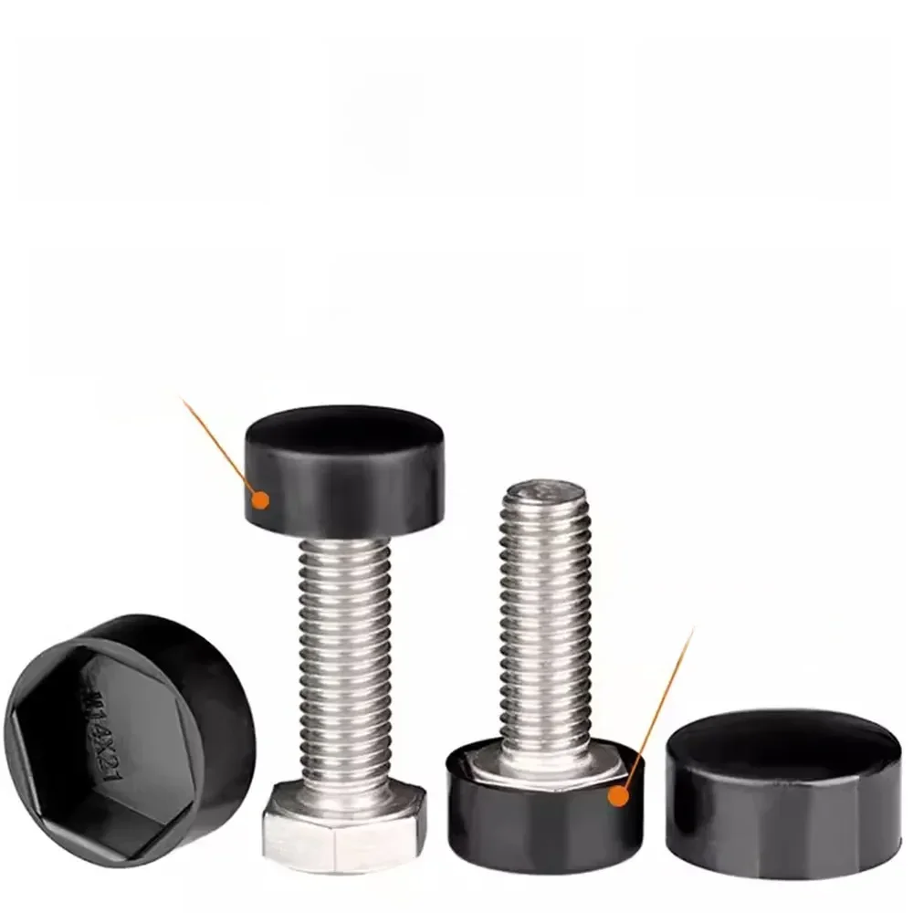 Couvercle de capuchon d'écrou de boulon M5 M6 M8 M10 M12 M14, Protection de dôme de roue de voiture, hexagone exposé en plastique, vis d'écrou de pneu de voiture, décoration extérieure