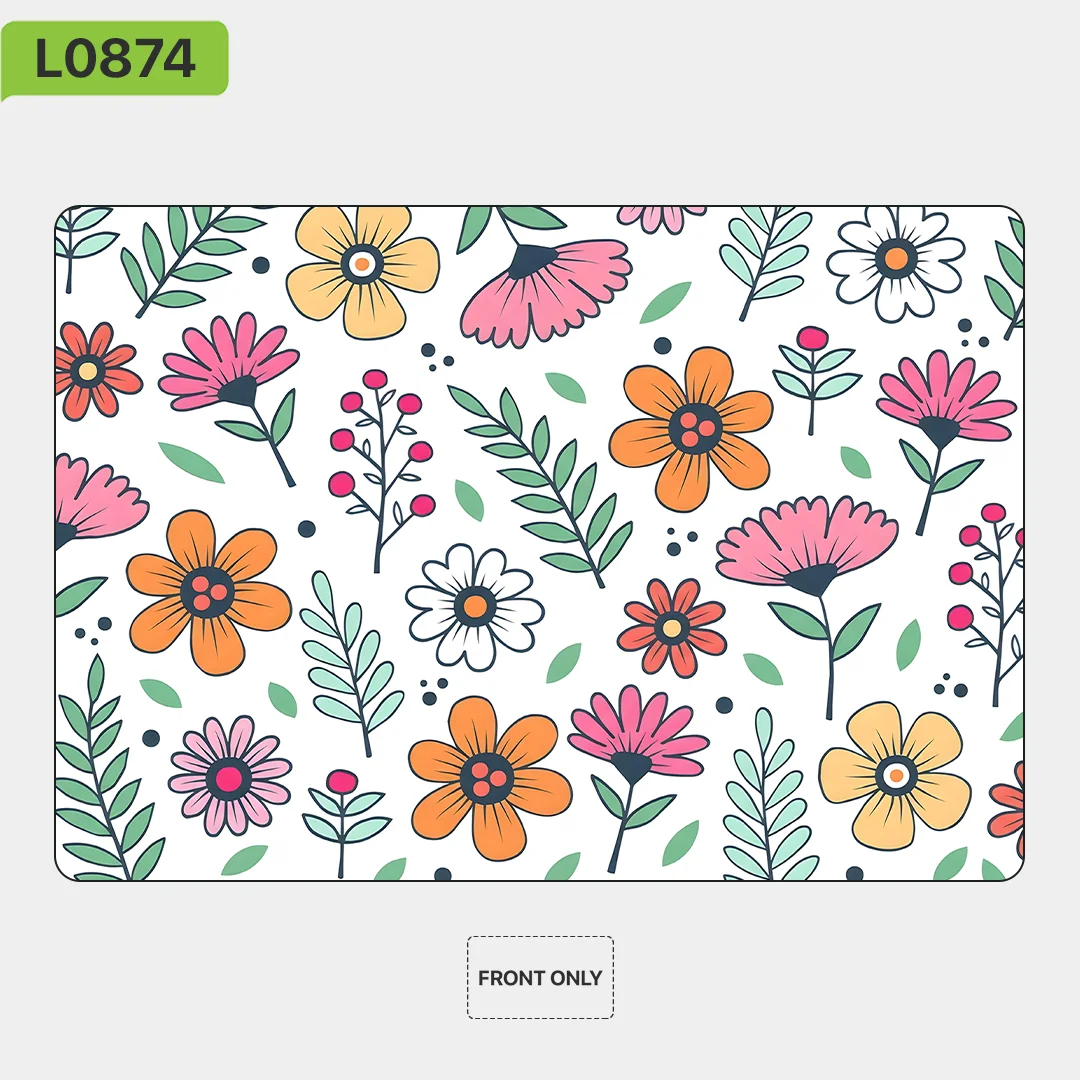 

Виниловые обертывания для MacBook Pro и Air M1 M2 M3 M4 — Skins Nexa — ультратонкая защитная наклейка, коллекция LT099 Flowers