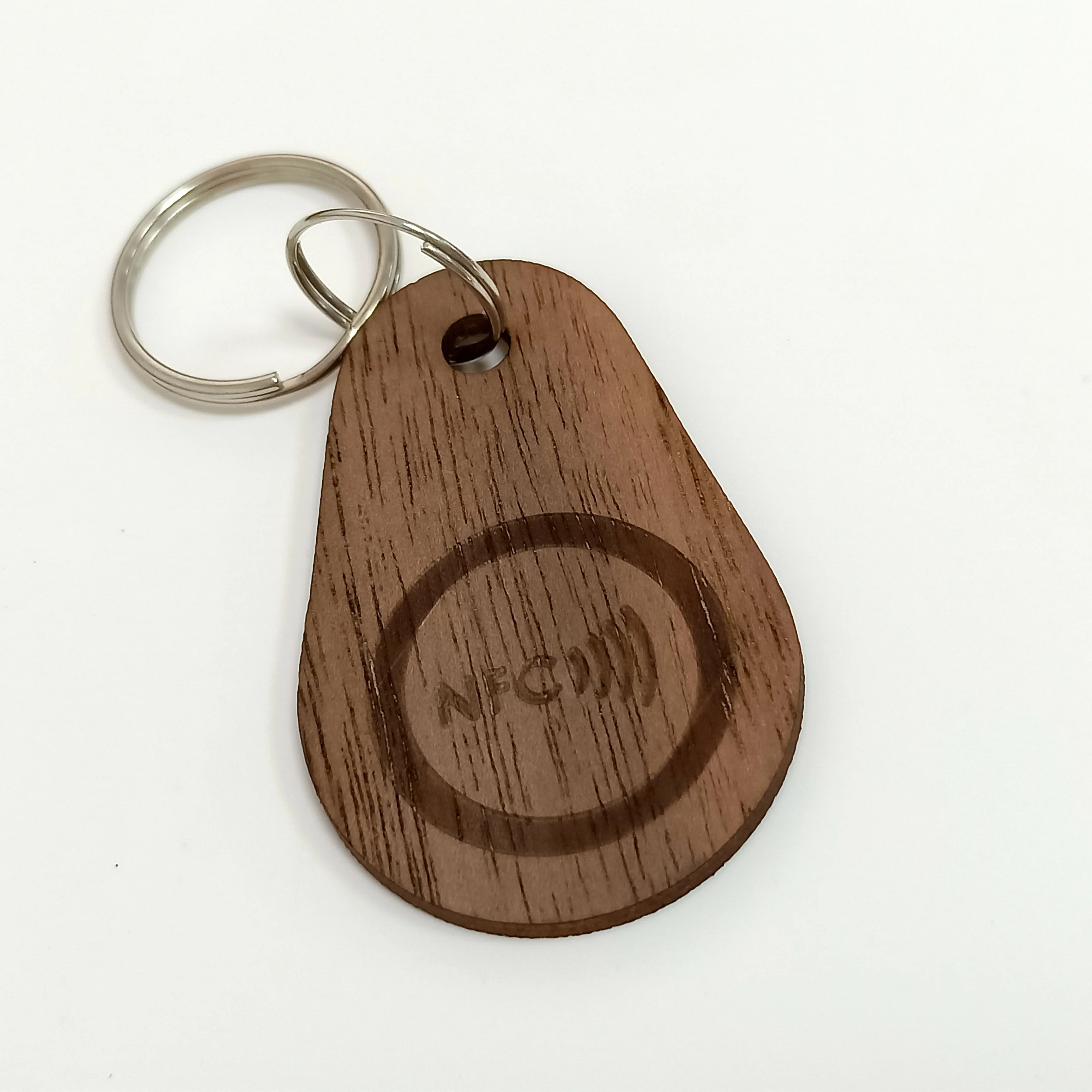 Tarjeta de visita Digital de madera de nogal negro, 5 piezas, Rfid, Nfc, Chip de memoria 213, 144 Bytes, Control de acceso