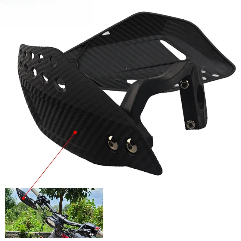 AliExpress LINGQI Carbon Fiber Texture Universal Handlebar Protector Handguard Fit for Dirt Bike Front Brush Guard Bar Handle Protector