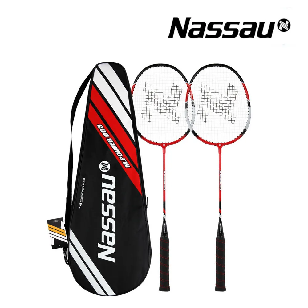 Nat So M Power 003 Badminton Racket Set (2 pieces) Red