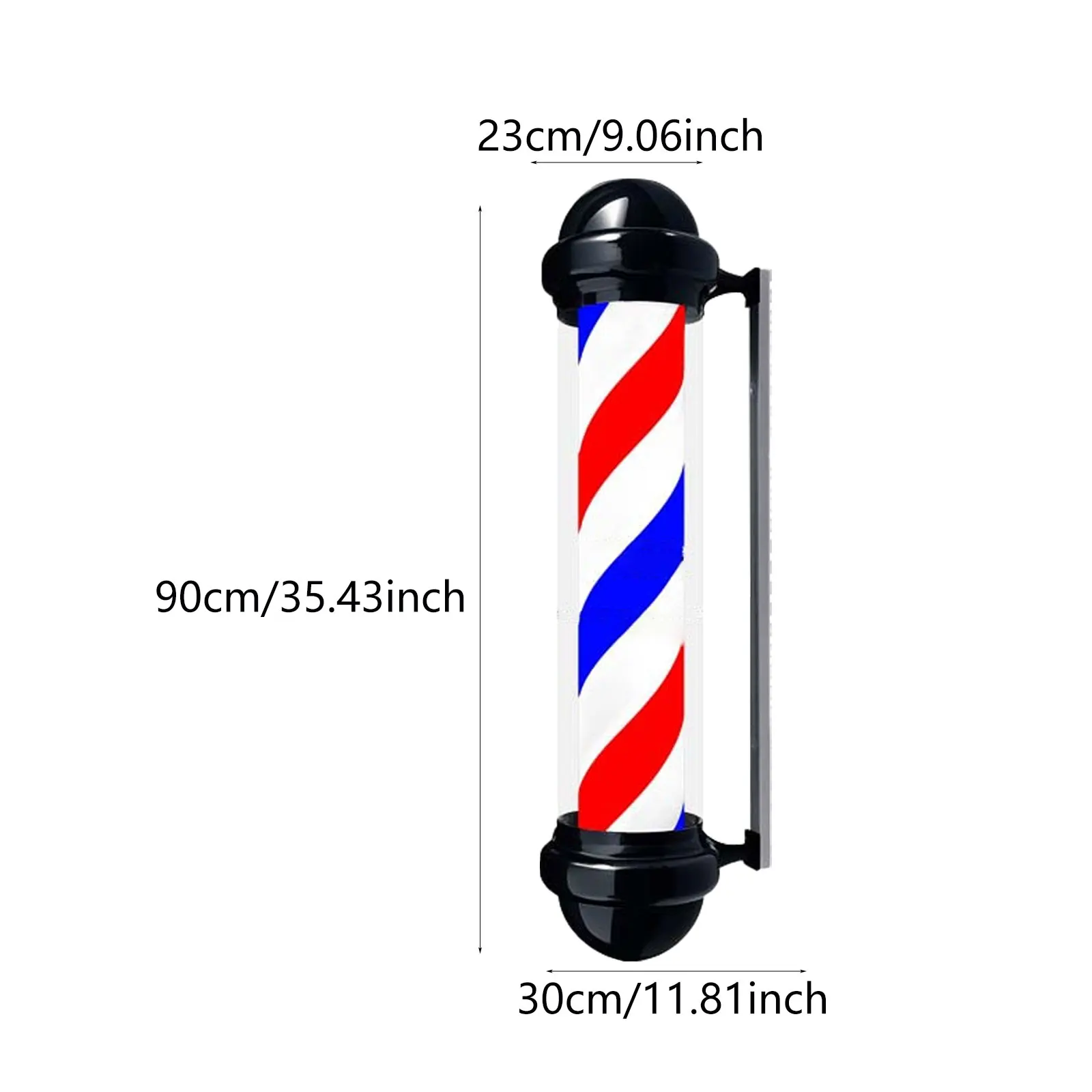 Barber Pole Light LED Mounted Sturdy Signage Light Easy