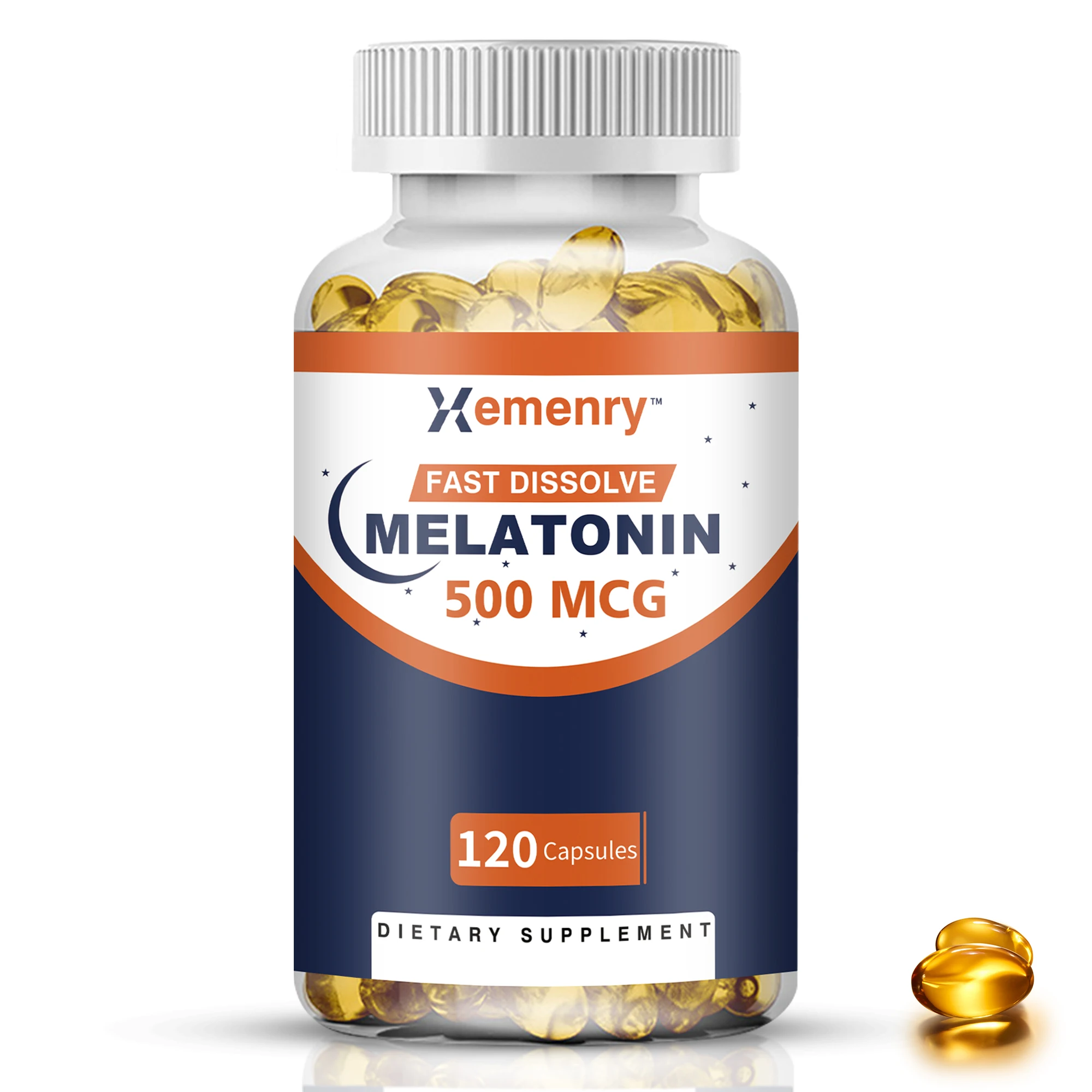 Melatonin - Nighttime Sleep Aid That Promotes Relaxation and Healthy Sleep, Supporting Deep Sleep - 120 Capsules