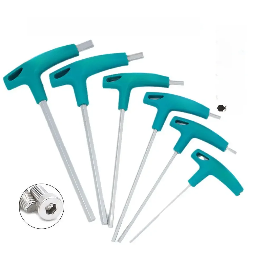 T-Handle Hex Allen chave parafusos, chave de fenda, Driver Tool, Hex Wrench, 2mm, 2.5mm, 3mm, 4mm,
