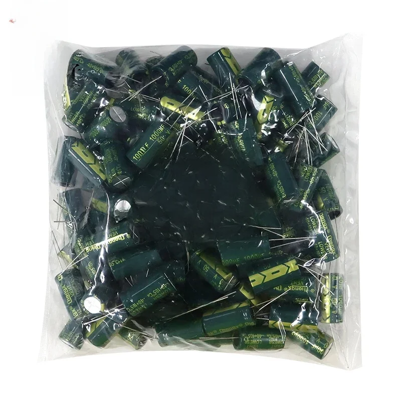 50-1000szt 10V 16V 25V 35V 50V 400V Kondensator aluminiowy wysokiej częstotliwości o niskim ESR 100UF 220UF 330UF 470UF 680UF 1000UF 2200UF 3300UF — zdjęcie 2