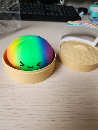 Simulated Colorful Dumpling Squishy Toys Slow Rising Stress Relief Fidget Ball, Soft Squeeze Decompression Toy for Adults & Kids photo review