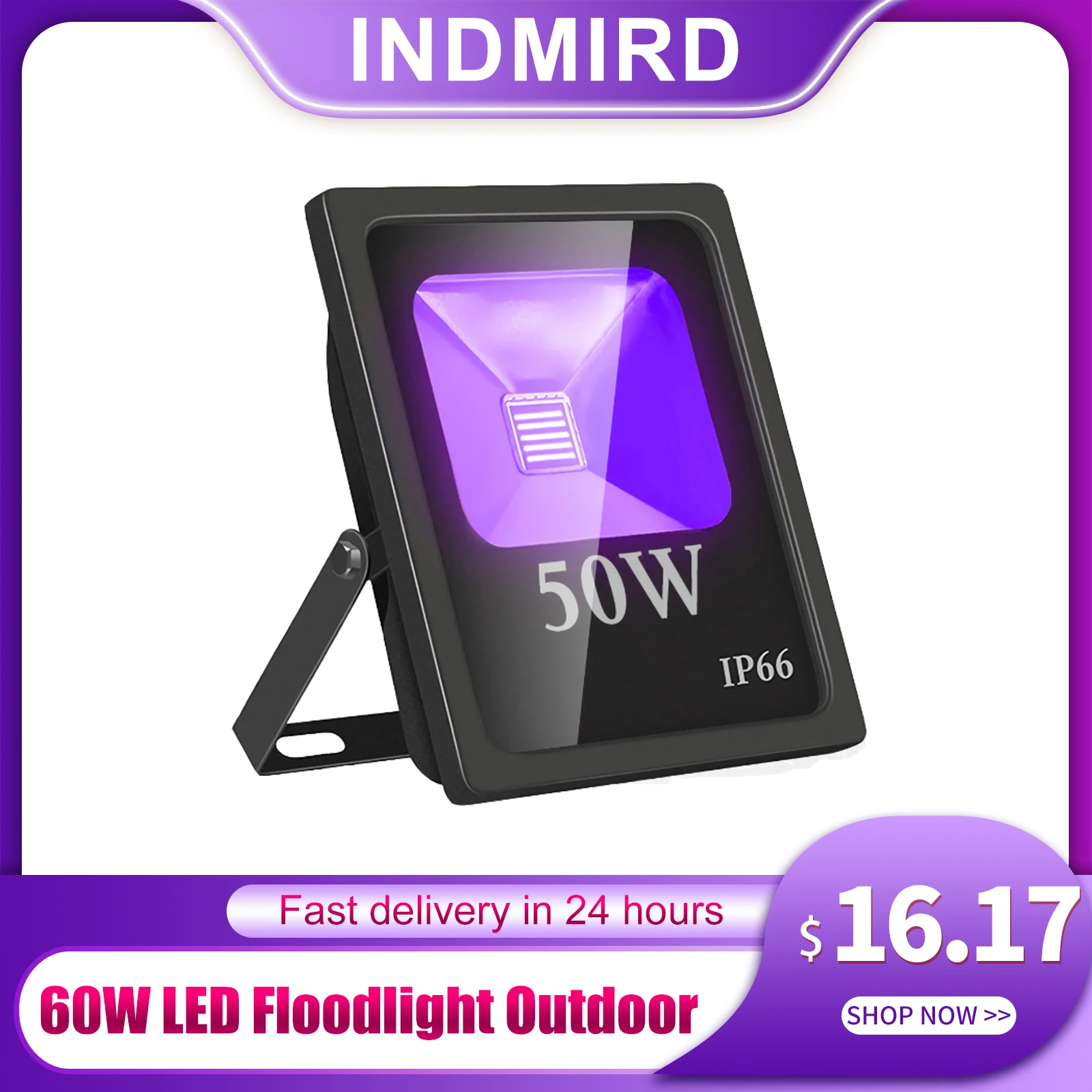 الأشعة فوق البنفسجية Led الكاشف ، والأزياء مقاوم للماء IP66 ضوء أسود ضوء أسود 20 واط Led ضوء الطرف الفن اللوحة مركز المعرض الصيد