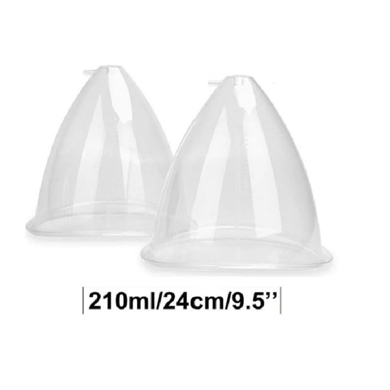 Factory Stock 210ML XXXL 24cm Columbian Vacuum Cups Machine Cupping Set Buttocks Enhancement Vacuum Therapy Cups