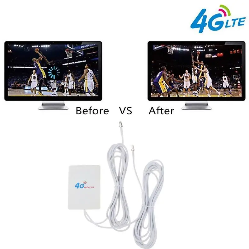 Lte Antenne 3G 4G TS9 CRC9 Sma Connector 4G Lte Router Externe Antenne Voor Huawei 3G 4G Lte Router Modem 2M Kabel