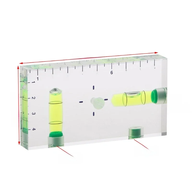 OOTDTY-Niveau à Bulle Magnétique, Haute Précision, Transparent, Deux Directions