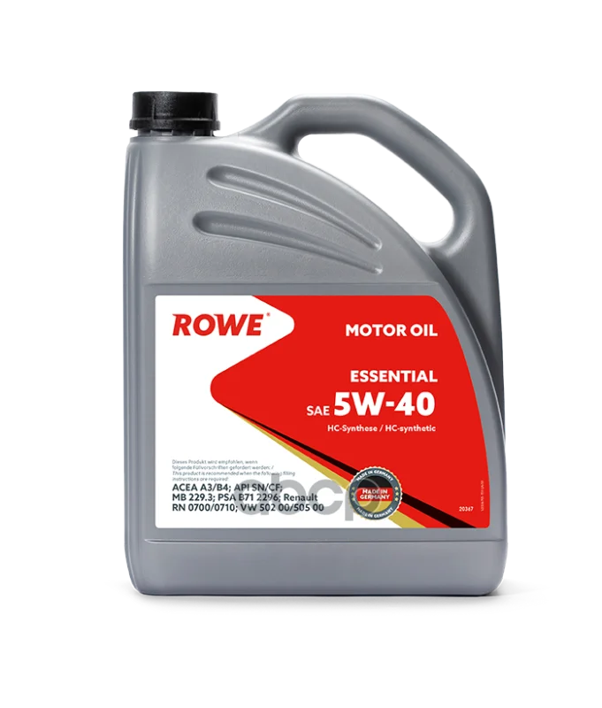 ROWE Essential SAE 5W-40 5L: Real-World Performance, Compatibility, and Why It’s Gaining Traction Among DIY Mechanics