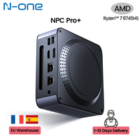 N-one NPC Pro+ Mini PC AMD Ryzen 7 8745HS Windows 11 Pro Mini Computer 32GB DDR5 1TB SSD Dual 2.5G RJ45 Wi-Fi 6 Desktop Compute