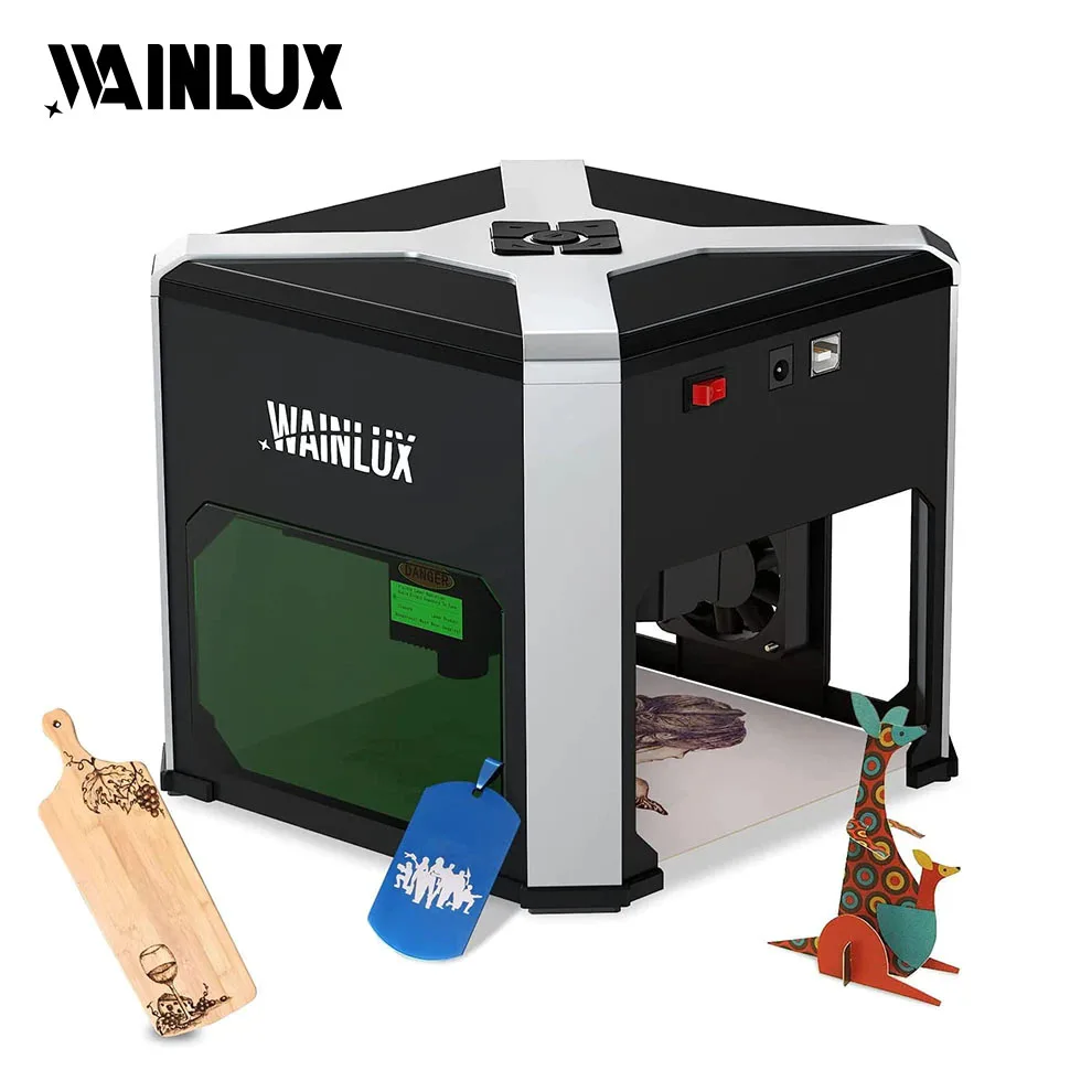 WAINLUX K6 Mini Portable Laser Engraving Machine Household 3000mw Engraver Cutter Machine CNC Marking Logo Printer DIY Wood K6