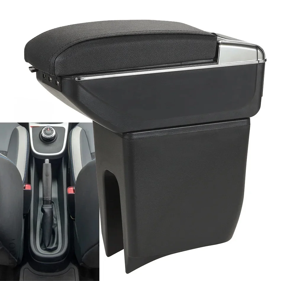 Boîte d'accoudoir à ressort pour Dacia, boîte d'accoudoir de voiture pour Renault K-ZE, boîte de rangement centrale, rénovation interne, accessoires de voiture en cuir PU