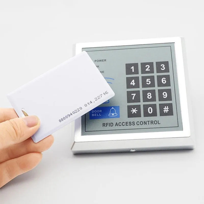 Cheaper Big Storage Capacity 800 Users Access Keypad RFID Card + Password with Doorbell Button for Automatic Door Opener