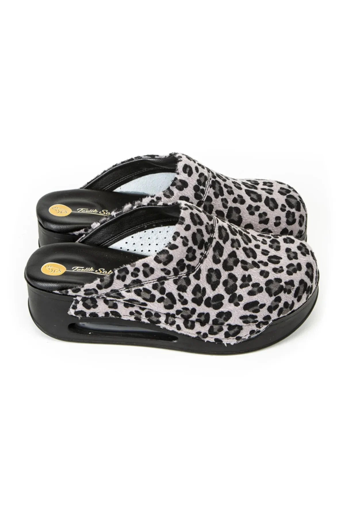 Gray Leopard Pattern orthopedic Sole nurse doctor chef slippers casual shoes summer winter women fashion sandals medical clogs