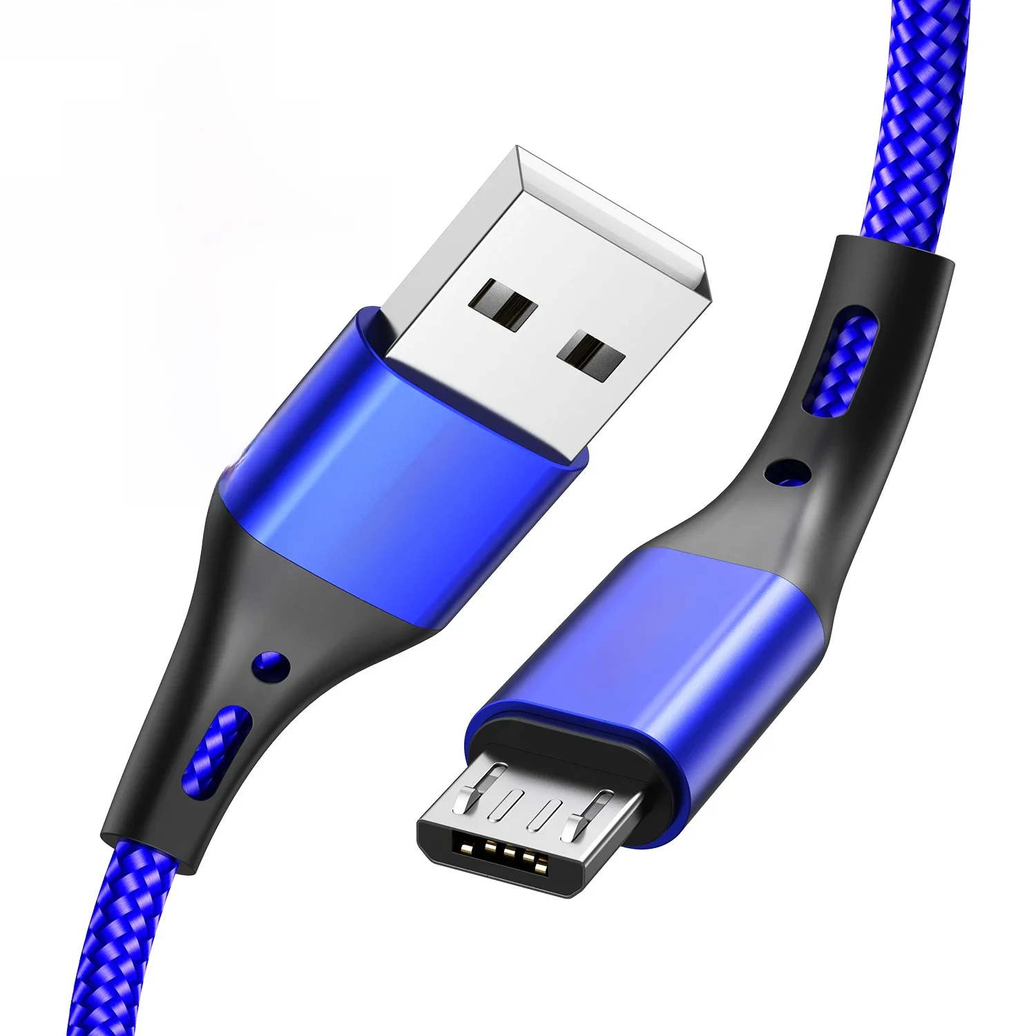 USLION 3A Micro USB Kabel Snel Opladen voor Samsung Xiaomi Huawei Realme OPPO Android Mobiele Telefoon USB Data Wire Cord 0.5/1/2/3M - afbeelding 2