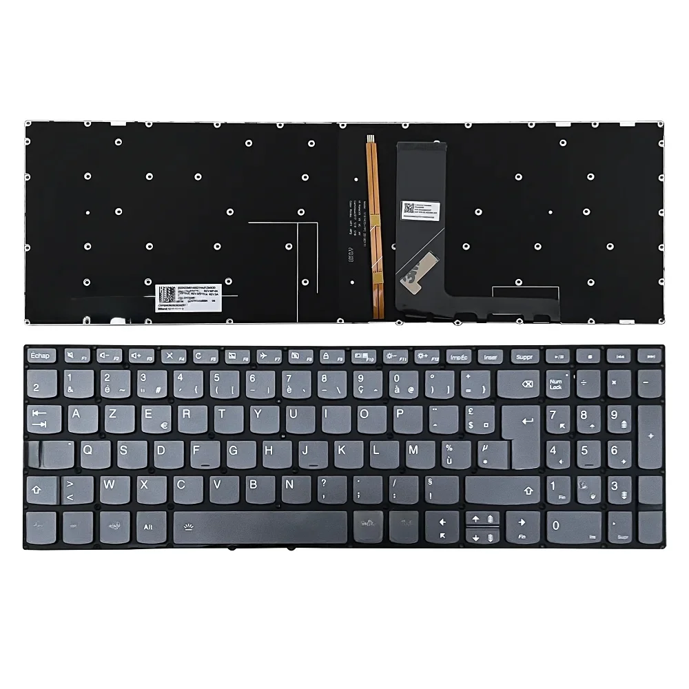 Keyboard Azerty French compatible with Lenovo Ideapad S340S-15API with backlight