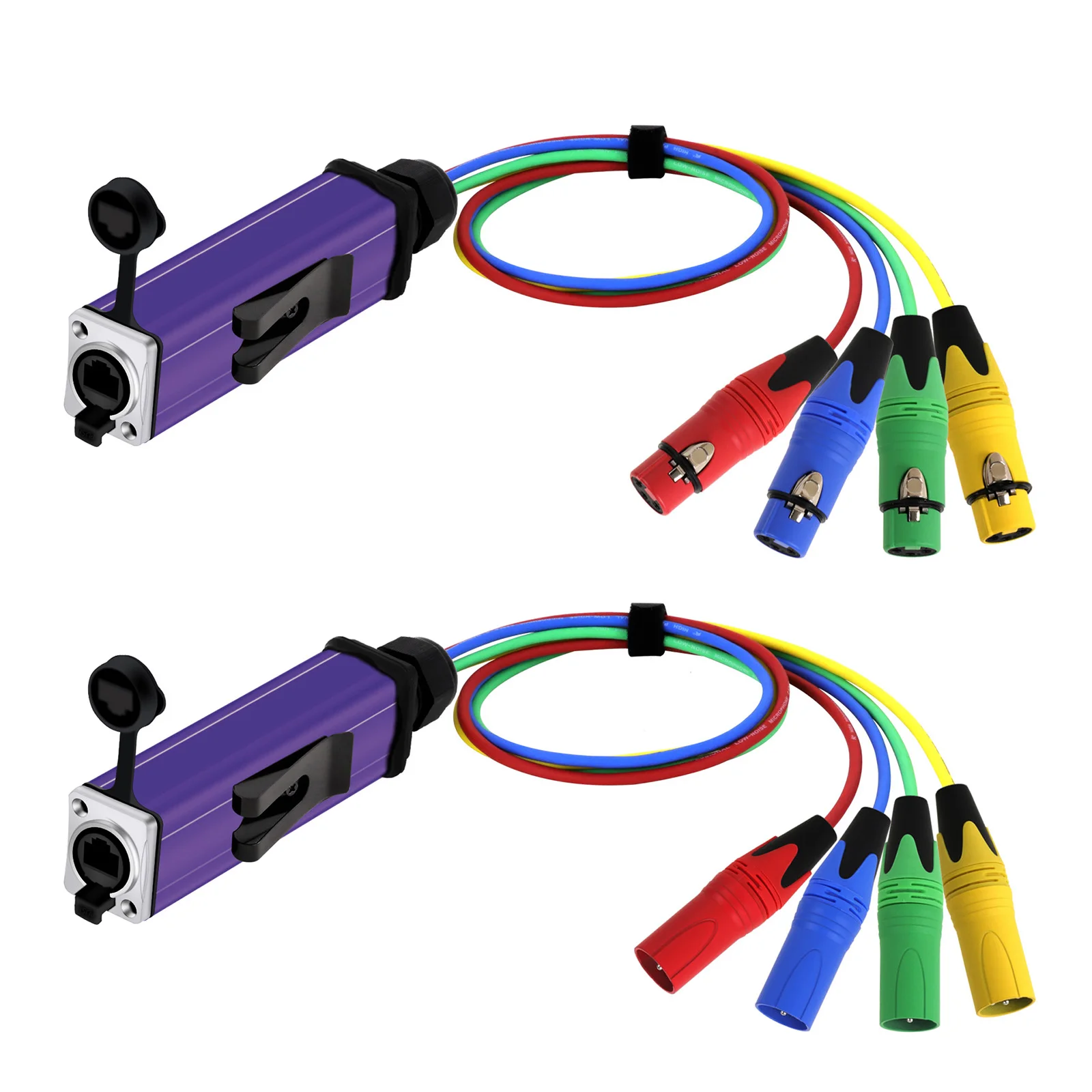 Imagem -03 - Multi Network Receiver Cabo de Extensão Conector Macho e Fêmea Blindado para Canais Pinos Xlr Rj45 Cat5 Ip65 Profissional