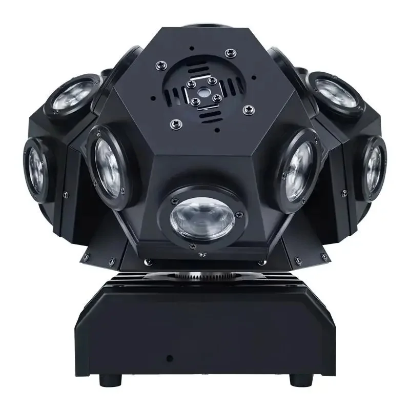 Drie Hoofd Roterende Moving Head Licht 18*10 W DJ Dance Hall Bar Cafe Show Disco 3 Arm Rolling Stroboscopische Laser Lichten - afbeelding 2