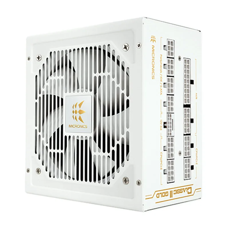 MYCHRONIX Classic II 1050W 80PLUS GOLD Full Modular ATX3.1 Power-Pli (White)