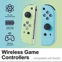 Mando de juegos Joycons para Nintendo Switch/OLED/Lite, Joystick inalámbrico Bluetooth con función de vibración Trubo Wake Up