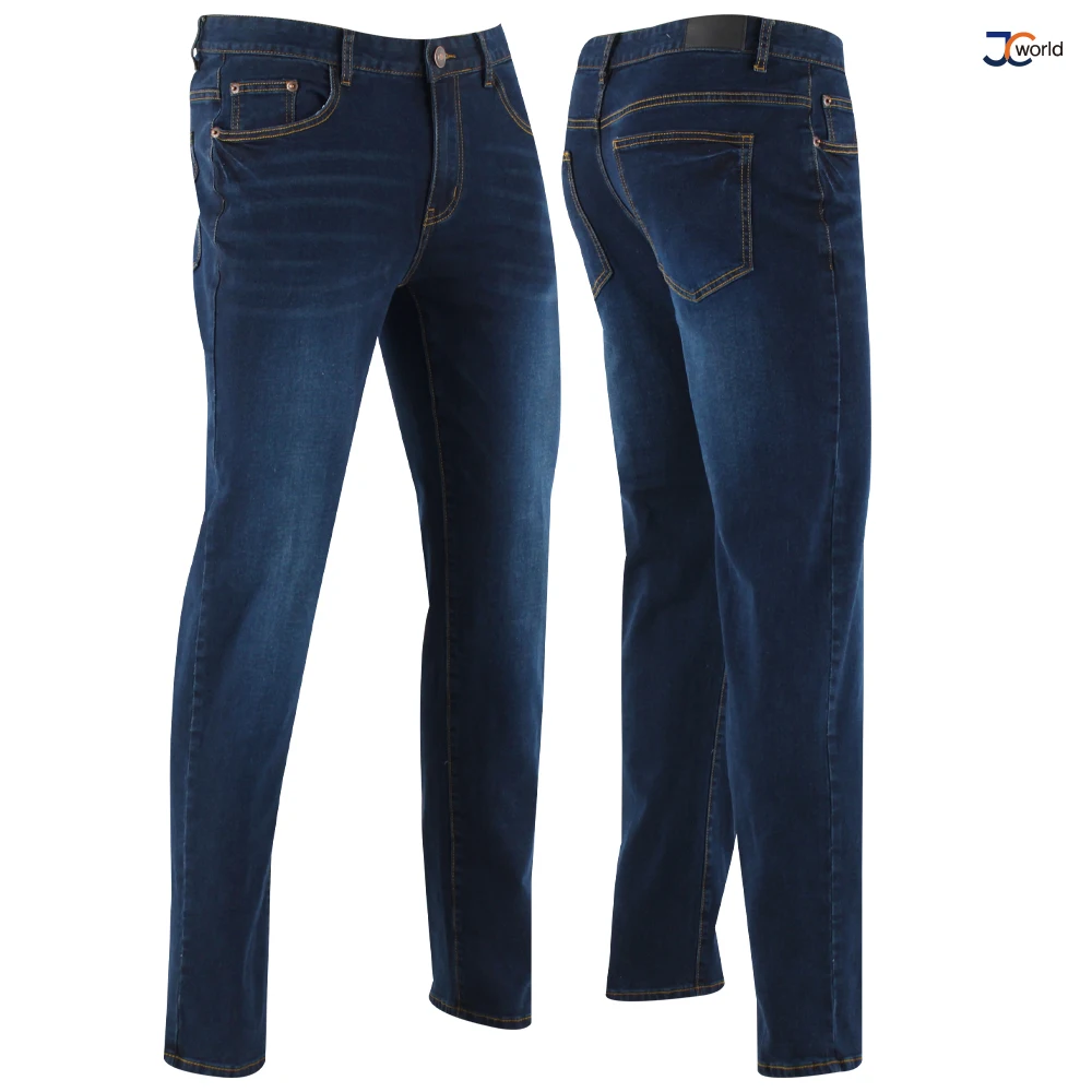 [JCworld] SA Slim-Fit Basic Span Denim _ Men's Four Seasons Washing jeans Big size casual jeans