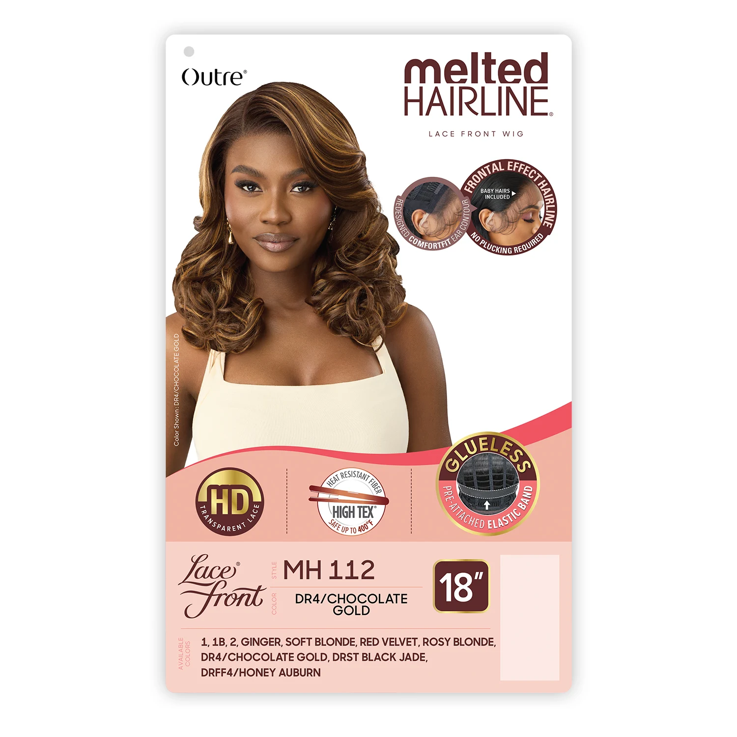 Outre HD Lace Front Synthetic Wig Melted Hairline Glueless MH 112