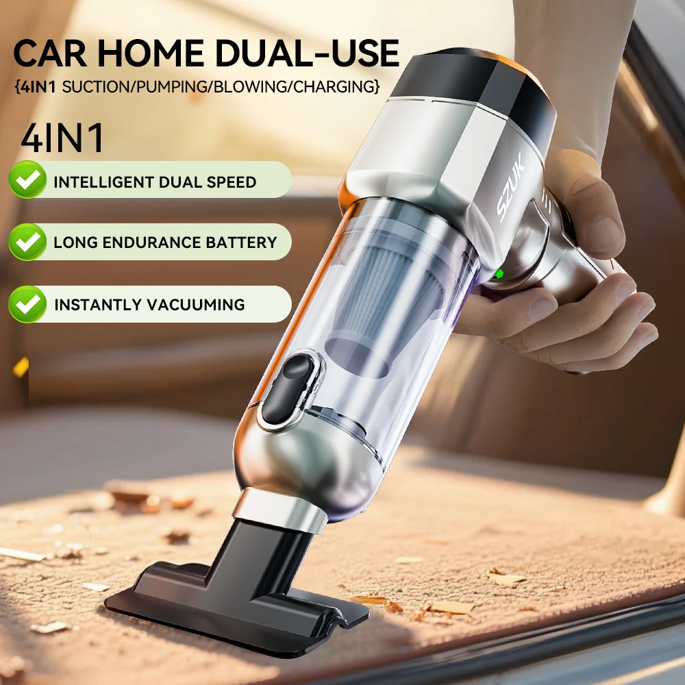 SZUK C017Max مكنسة كهربائية للسيارة Stong شفط لاسلكي محمول باليد مكنسة كهربائية قوية منفاخ الهواء آلة التنظيف مكنسه كهربائيه لاسلكيه，مكنسة كهربائيه للسيارة