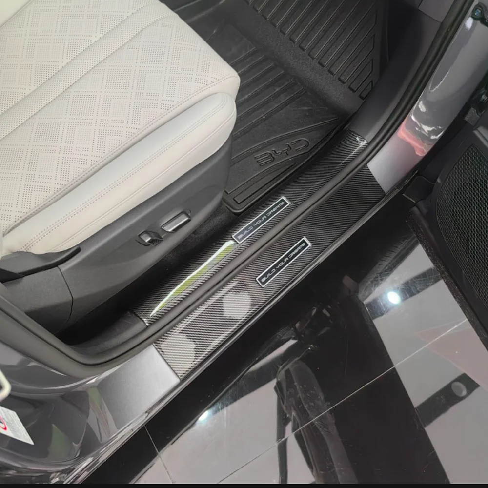 

Car Welcome Pedal for BYD Atto 3 Yuan Plus EV 2022~2026 Door Sill Scuff Threshold Guard Plate Anti-scratch Sticker Accessories