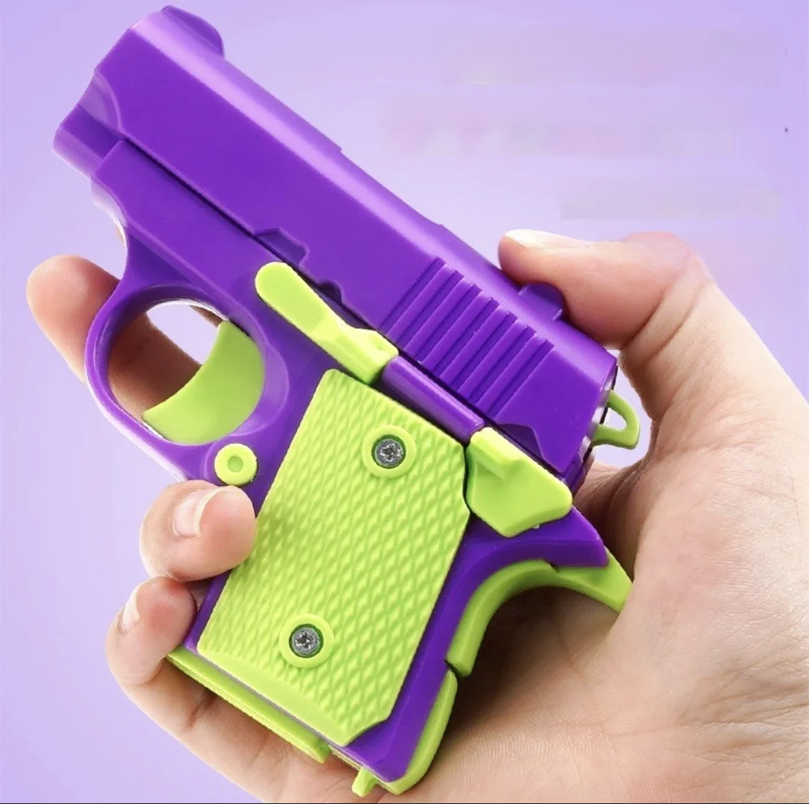 Nowość Zabawka antystresowa ABS Plastic Mini 1911 3D Printed Gravity Fidget Gun Pistol Zabawka prezentowa Zabawka promocyjna dla chłopców i dzieci — zdjęcie 2