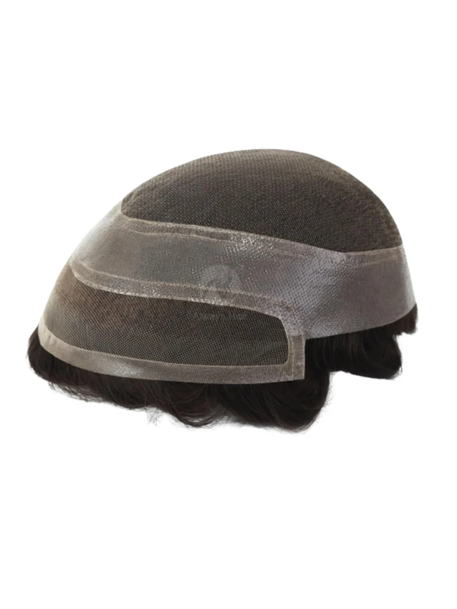 الشعر المستعار للرجال أحادية و NPU قطع الشعر البشري وحدات الشعر نظام استبدال الشعر الذكور الاصطناعية #2