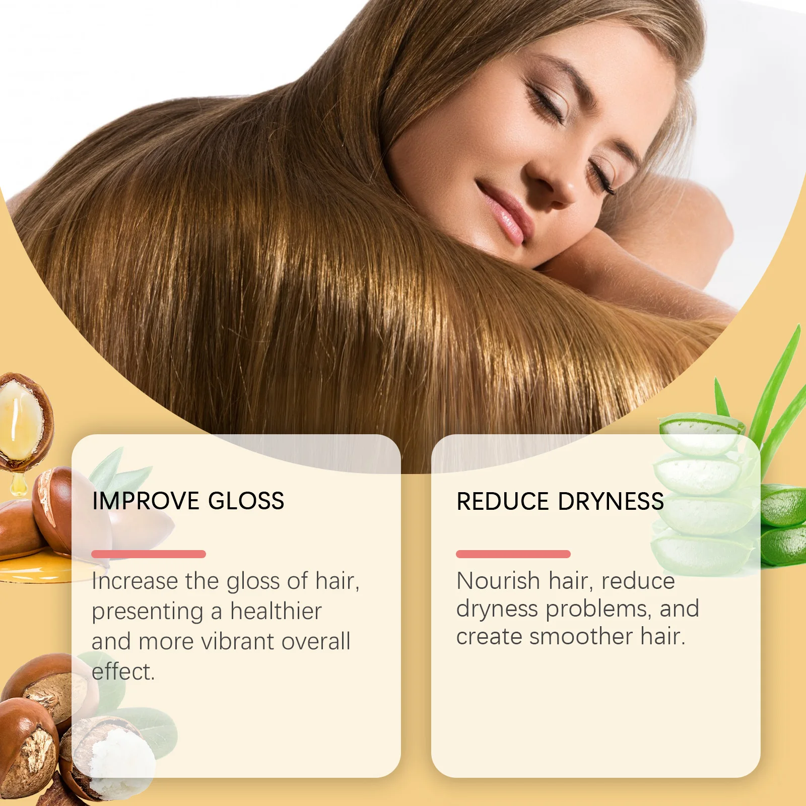 Viareline Moroccan Argan Oil Hair Care Series Shampoo Conditioner Serum Hair Volumizing Remove Dandruff Fluffy Hair Care Series - Image 6