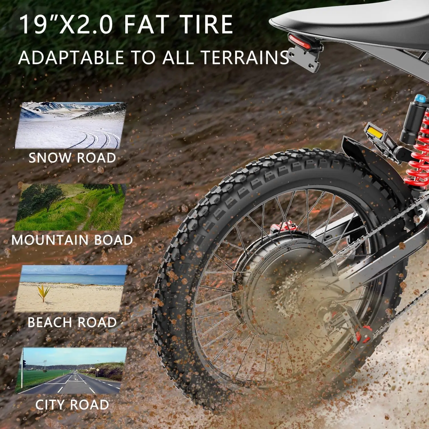 Freego دراجة ترابية كهربائية للبالغين X2 Pro دراجة نارية كهربائية محرك 6000 وات بطارية 1800 وات تعليق كامل 50 ميجا في الساعة دراجة إلكترونية للطرق الوعرة