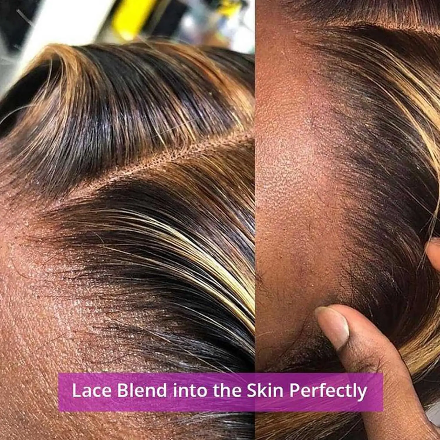 200%高密度P4/27ハイライトオンブレブラウンボディウェーブウィッグ人毛ウィッグハニーブロンドカラー13x4HDレースプレプラッキング済みウィッグ女性用