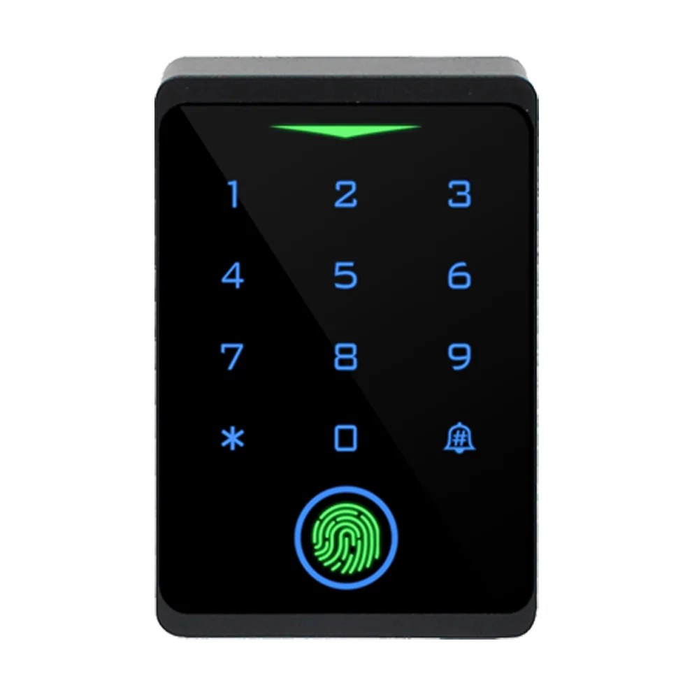 Tuya Fingerprint Access Control Keypad, Leitor RFID à prova d'água, Touch Backlight, Door Lock Opener, 2.4G, Wi-Fi, 125kHz