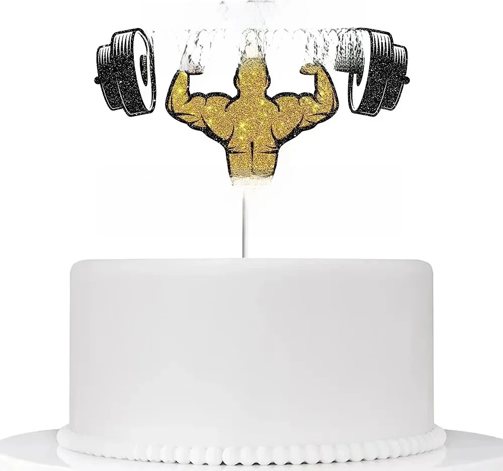 WePackage-Topper de gâteau de levage, joyeux anniversaire, pompe de sport, fête pour enfants, garçon et homme, baby shower, décoration de gâteau Chi, fournitures de cuisson bricolage