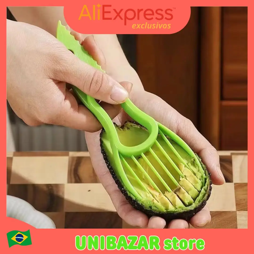 3 in 1 Multi-functional Avado Cutter Plastic Knife Pealer Avado Slicer Slicer Fruit Berry Tools