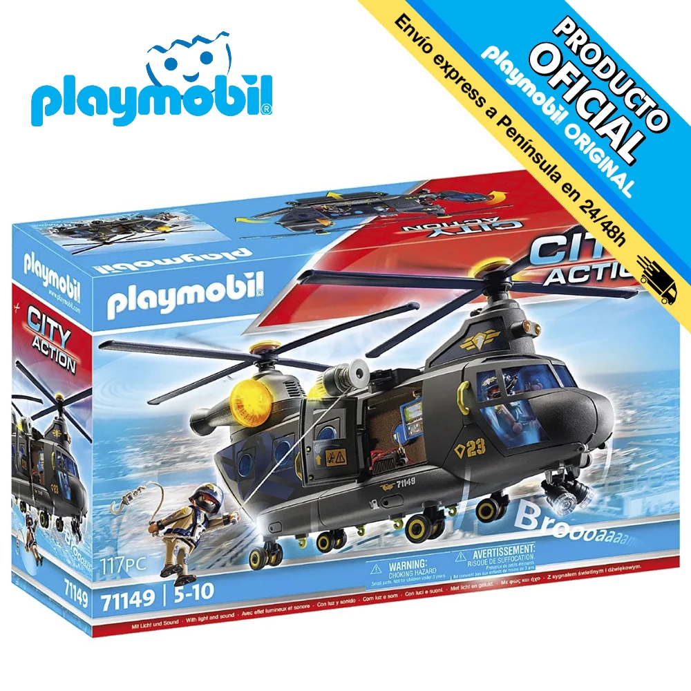 Playmobil Special Forces-Helicopter Banana, 71149, original, Toys, Boys, Girls, Gifts, Collector, Figures, Dolls, Shop, With Box, New, Man, Woman, Official License, clicks, famobil